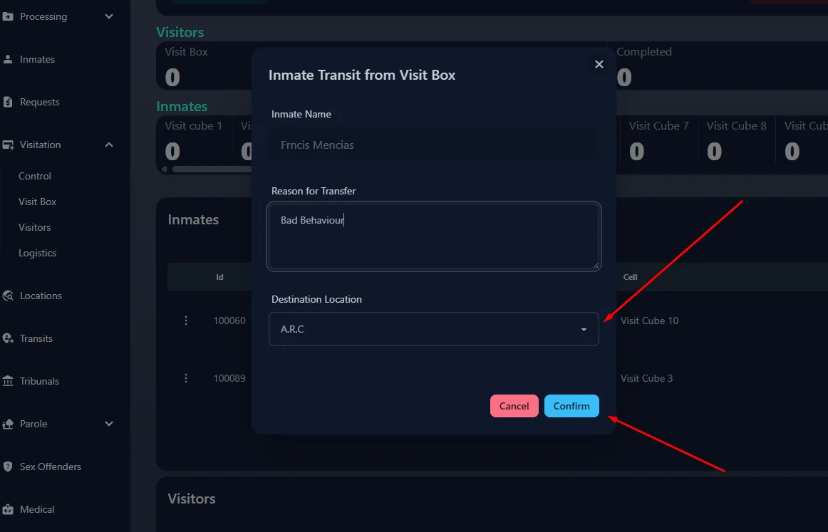 Destination Location