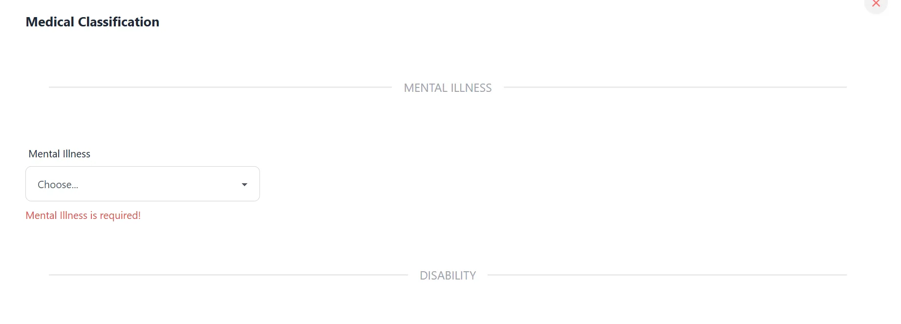 medical classification