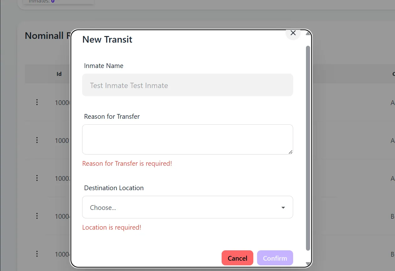 transit dialog