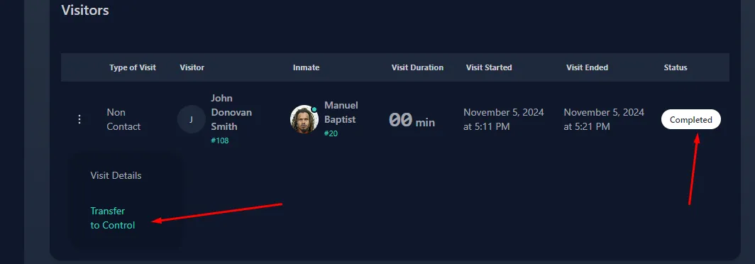 Visitbox Duration End Control